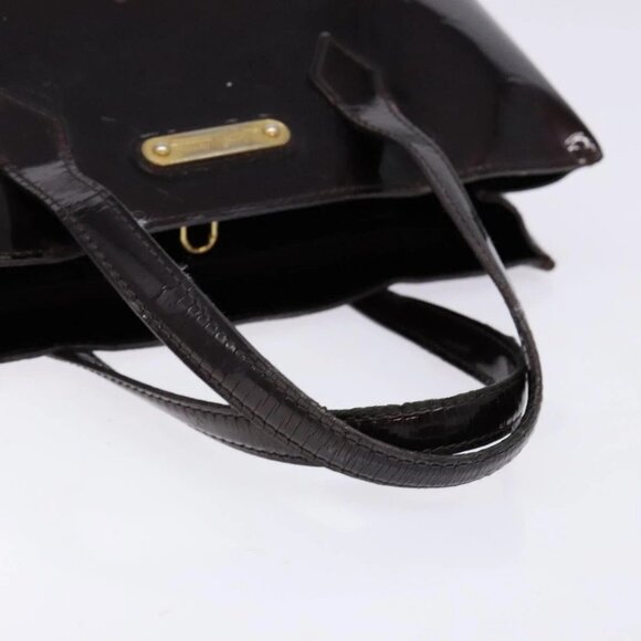 LOUIS VUITTON Monogram Vernis Wilshire PM Hand Bag Amarante Auth - Picture 8 of 16